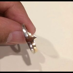 COPY - *Silpada HTF Gold and Sterling Cross Ring …